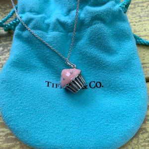 Tiffany & Co. Cupcake charm necklace